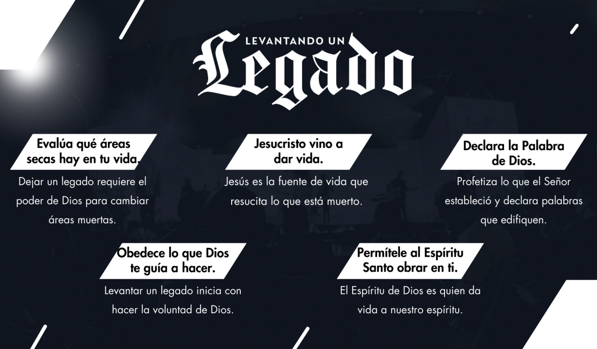 Levantar un legado no es solo una meta, es un viaje que comienza con una decisión: hacer la voluntad de Dios. El deseo del Señor es que tu legado sea tener un propósito de bendición en tu generación. ¡Determínate a tomar los principios de Dios y marca el futuro de tu generación!